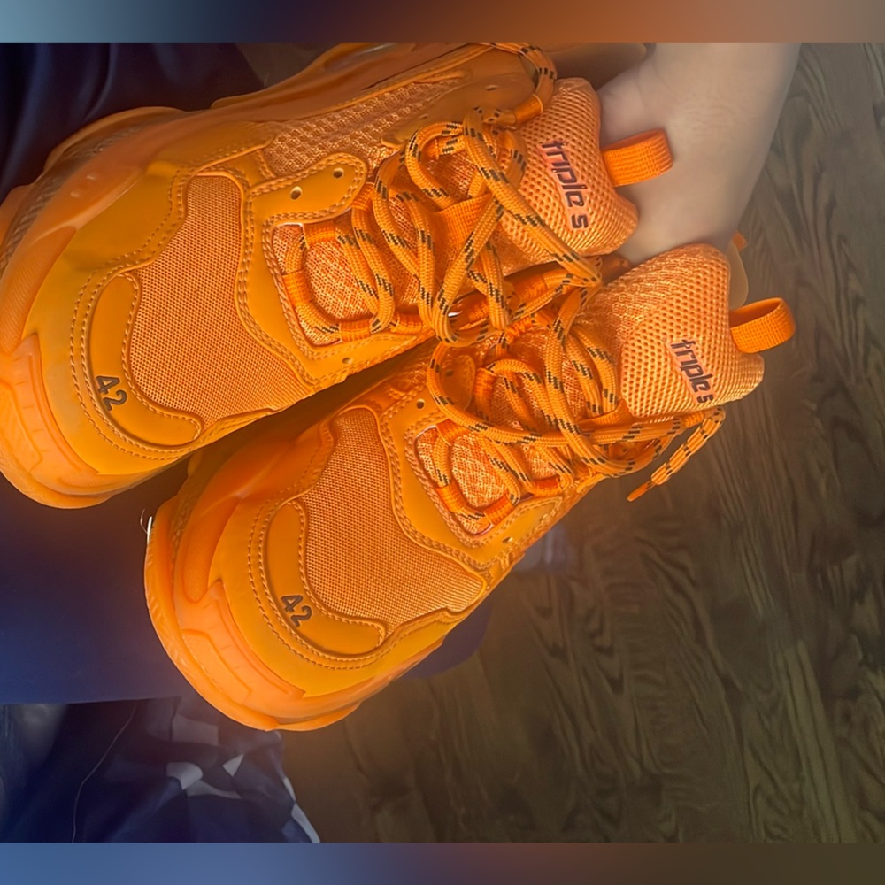 Balenciaga Orange Sneakers